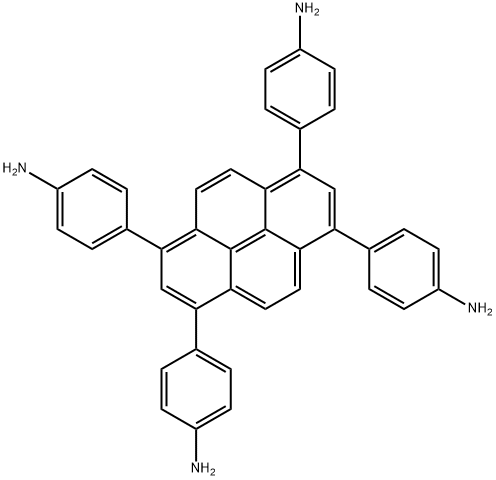 1,3,6,8-四-(对胺基苯基)-芘,CAS号:1610471-69-6,分子式:C40H30N4 1,3,6,8-四-(对胺基苯基)-芘,CAS号:1610471-69-6,分子式:C40H30N4