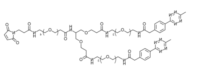 Mal-PEG4-bis-PEG3-methyltetrazine Mal-PEG4-bis-PEG3-methyltetrazine