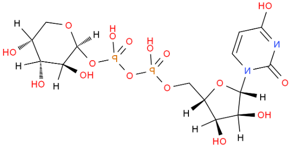 UDP-阿拉伯糖，UDP-b-L-arabinopyranose disodium salt，UDP-β-L-Ara.2Na