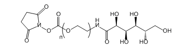 Gluconic acid-PEG-SC 葡萄糖酸-聚乙二醇-琥珀酰亚胺酯 Gluconic acid-PEG-SC 葡萄糖酸-聚乙二醇-琥珀酰亚胺酯