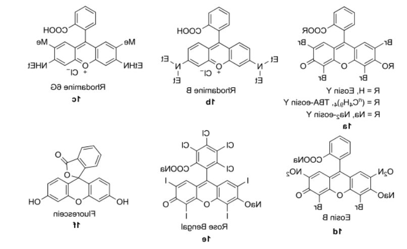 球赛在线直播平台
生物提供五种常见氧杂蒽类有机染料Rose Bengal、Rhodamine 6G、Eosin B、Rose Bengal、Fluorescein