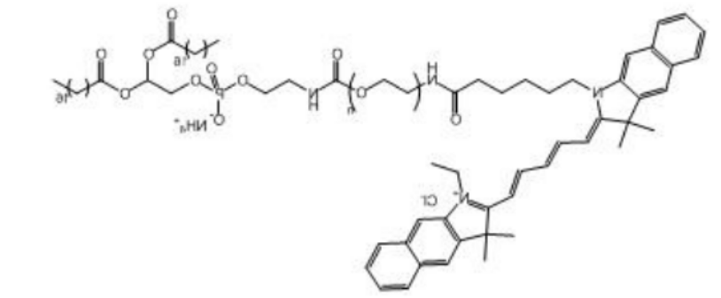 DSPE-PEG2K-CY5.5 磷脂化聚乙二醇 CY5.5-PEG-DSPE 激发波长:655nm 发射波长:678nm